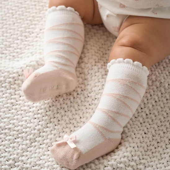 2 Pack Ballet Baby Knee Socks