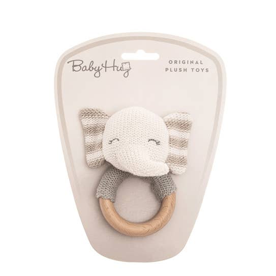 Elephant Rattle with Wood