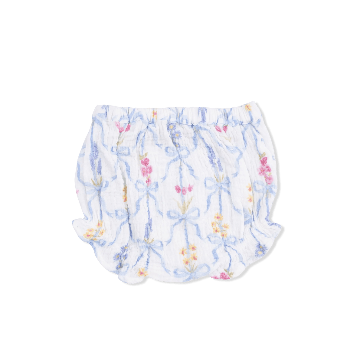 Ribbon Bouquets Baby Girls Ruffle Back Top and Bloomer Set