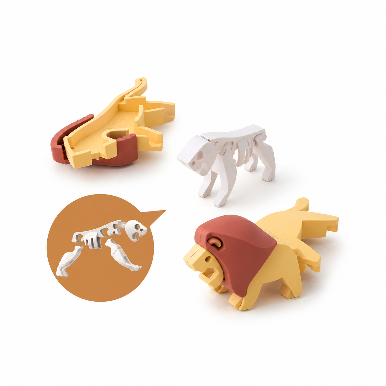 Savanna Lion Magnetic 3D Puzzle Toy