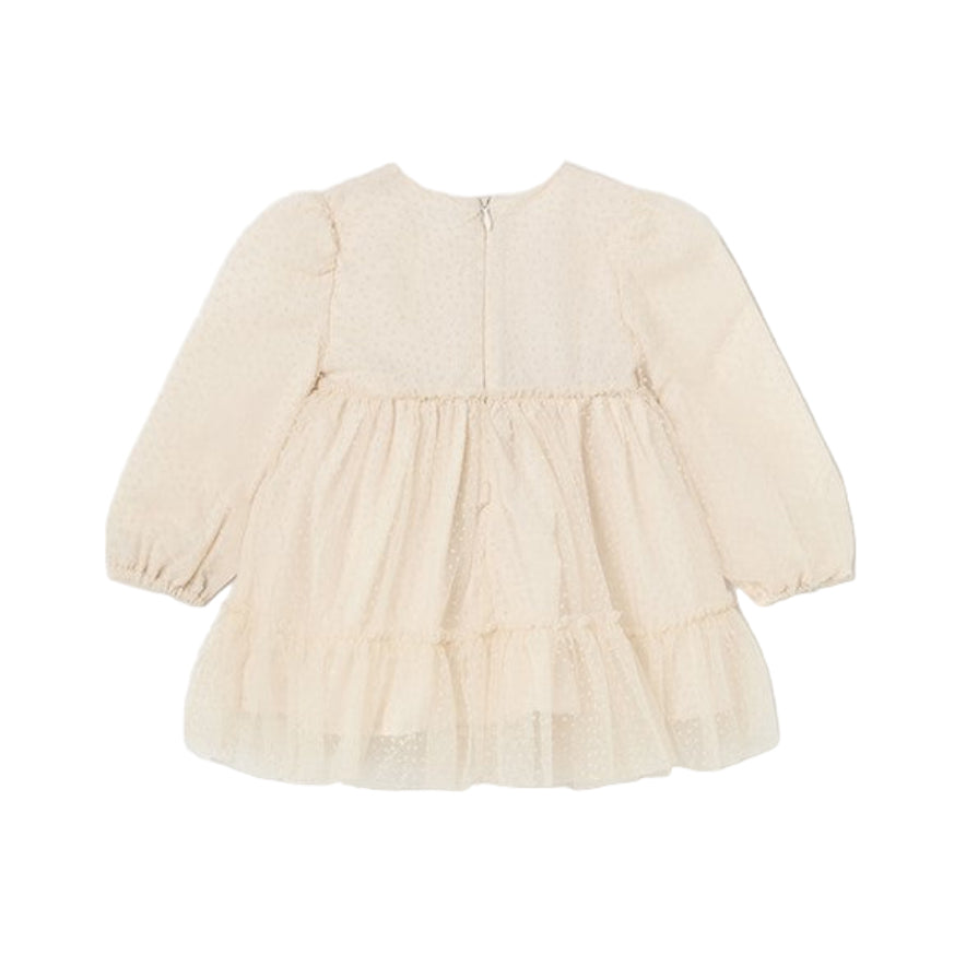 Tulle Long Sleeve Dress