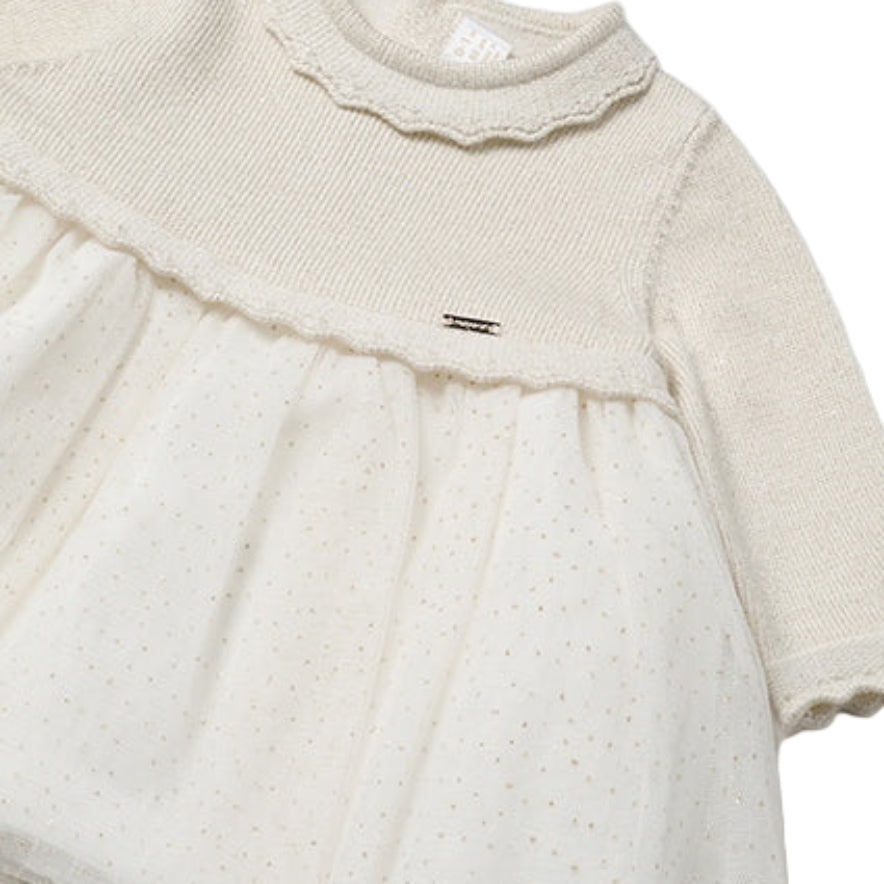 Natural Baby Girls Tulle Knit Dress