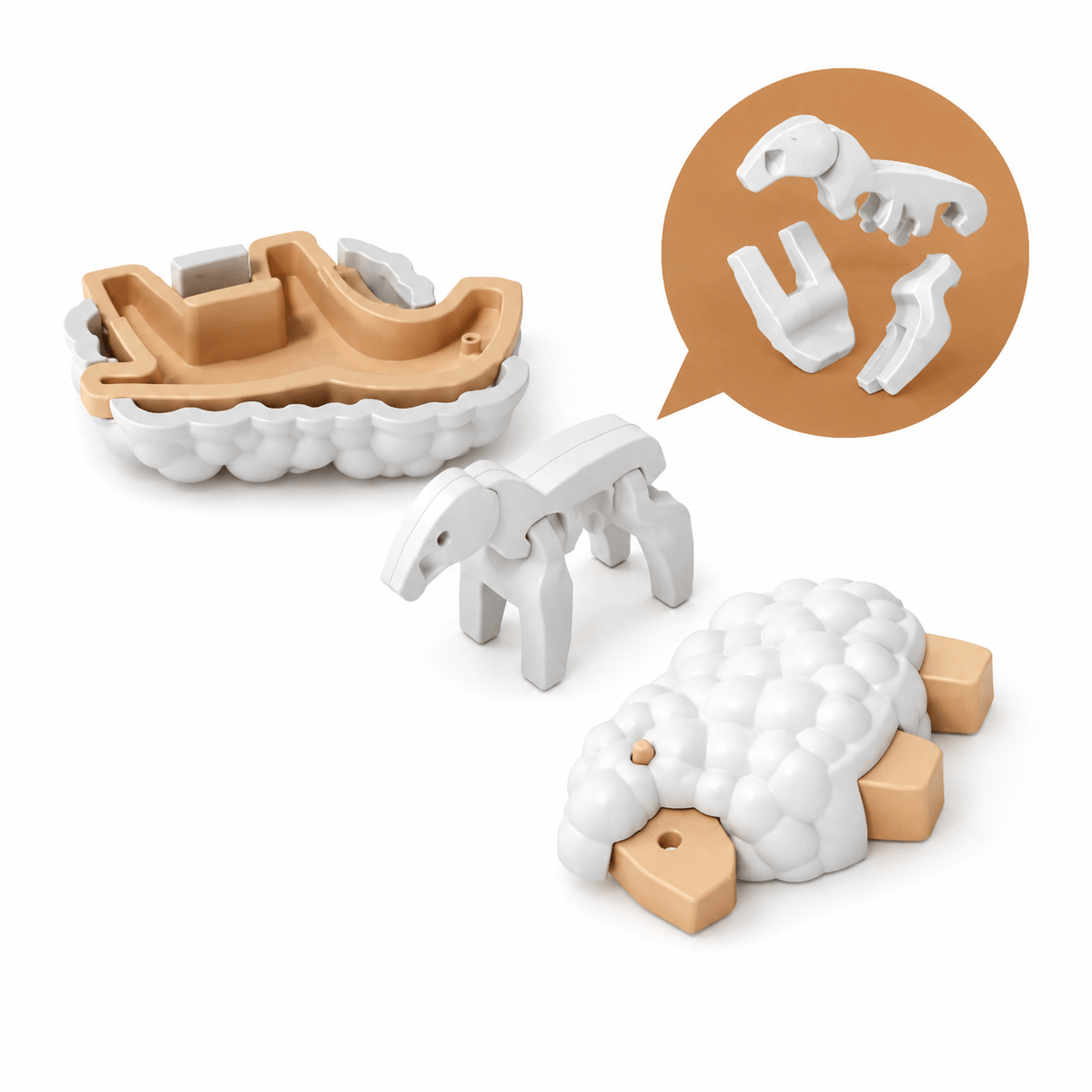 Forest Sheep Magnetic 3D Puzzle Toy