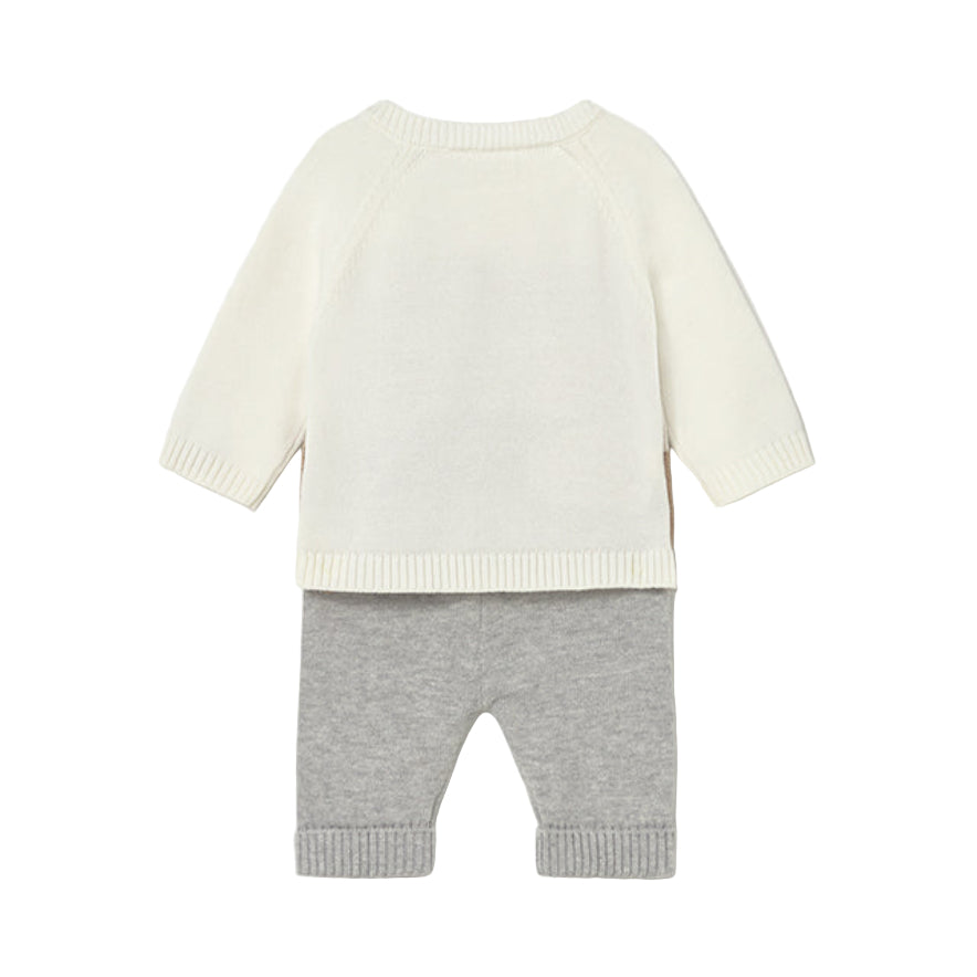 2-Piece Baby Knit Outfit – Long Sleeve Sweater & Trousers Set