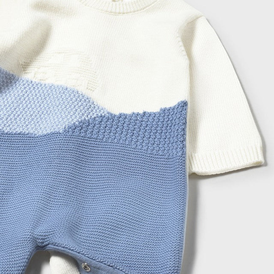 Knit Tricot Romper for Baby Boy – Soft Cotton Onesie