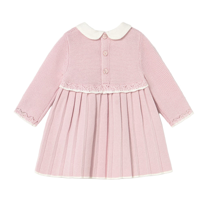 Baby Girl Pink Knitted Cotton Dress