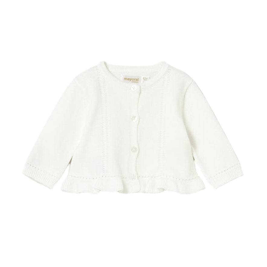Baby Girl 3-Piece Knit Cardigan, Tulle Skirt & Bodysuit Set
