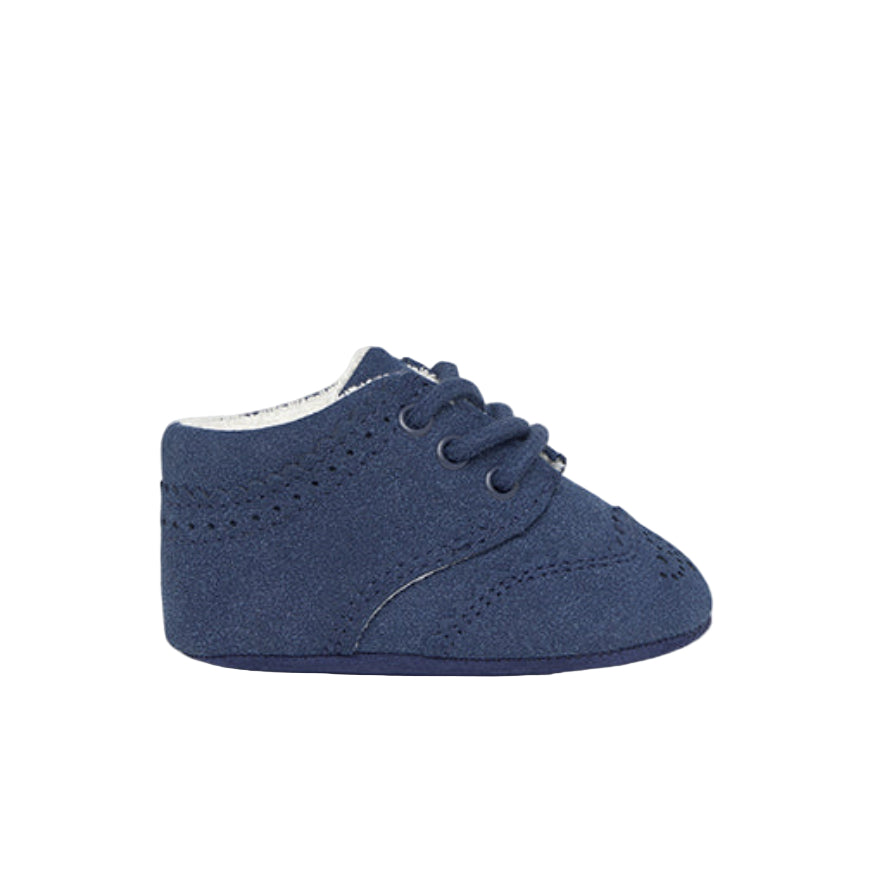 Blue Lace-Up Blucher Shoes for Baby Boy