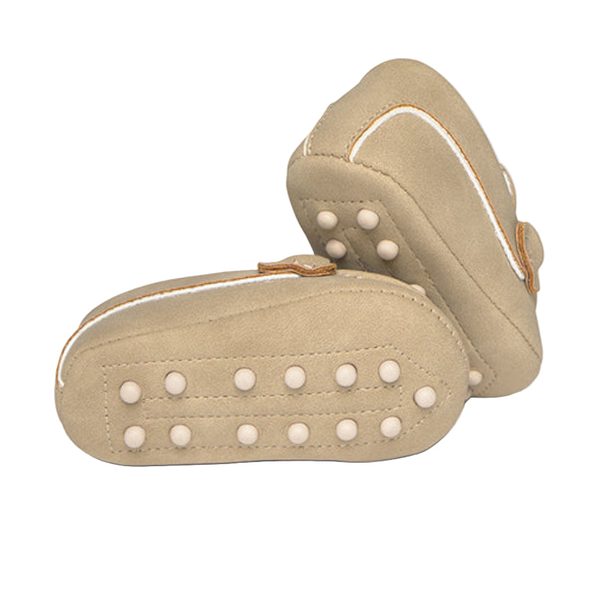 Beige Moccasins Shoes for Baby Boy