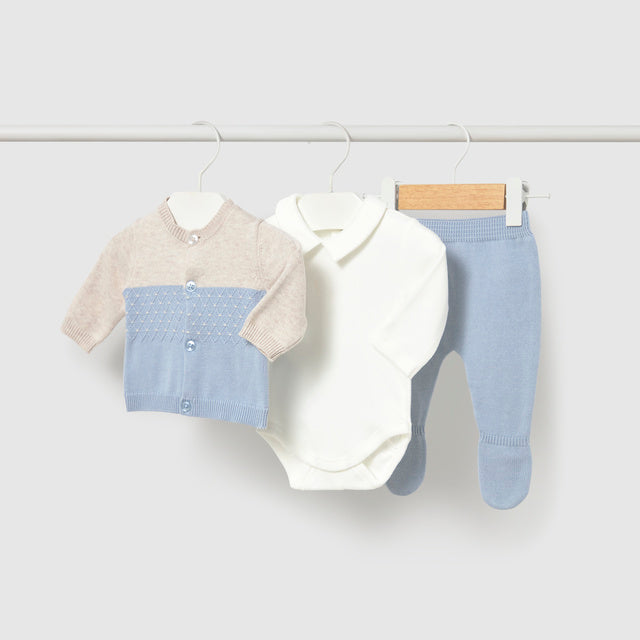 Baby Boys 3-Piece Knit Leg Warmer Set