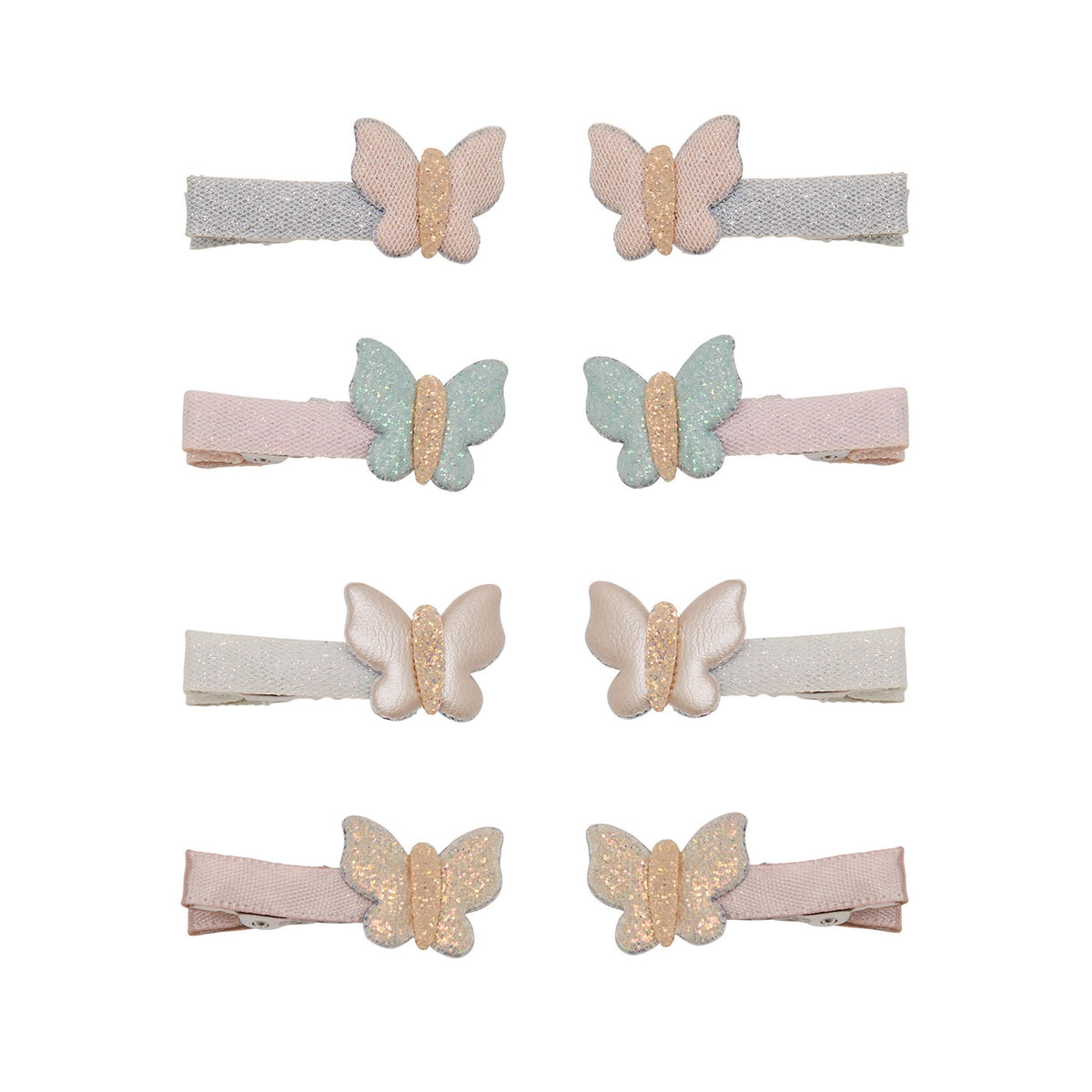Bella Butterfly Salon Hair Clips – 4-Piece Set