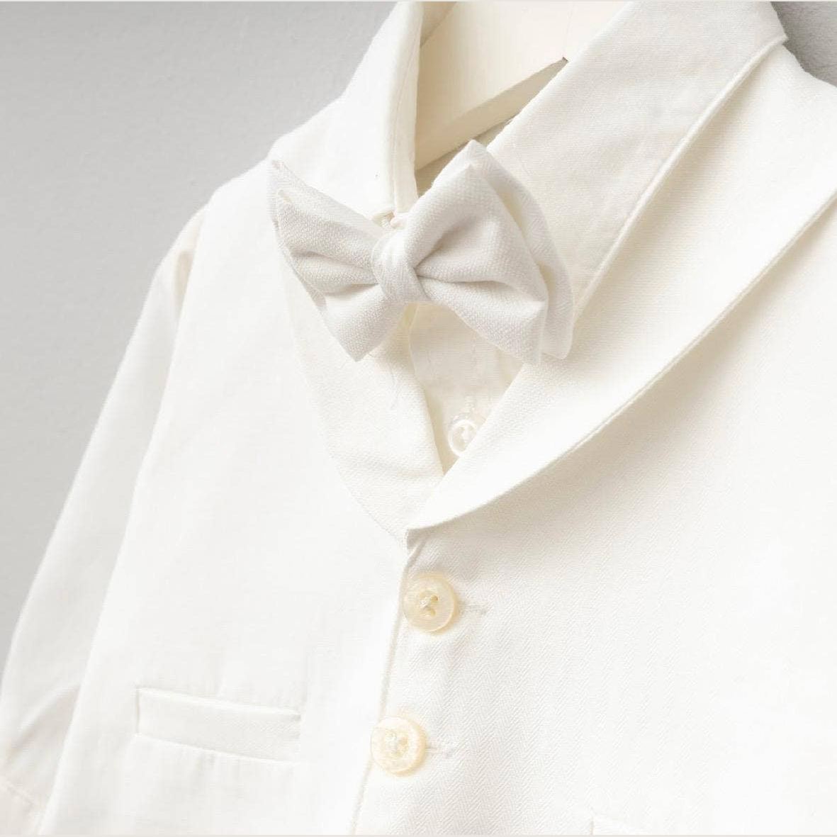 Baby Boy Formal Outfit Set – Special Occasion Suit White