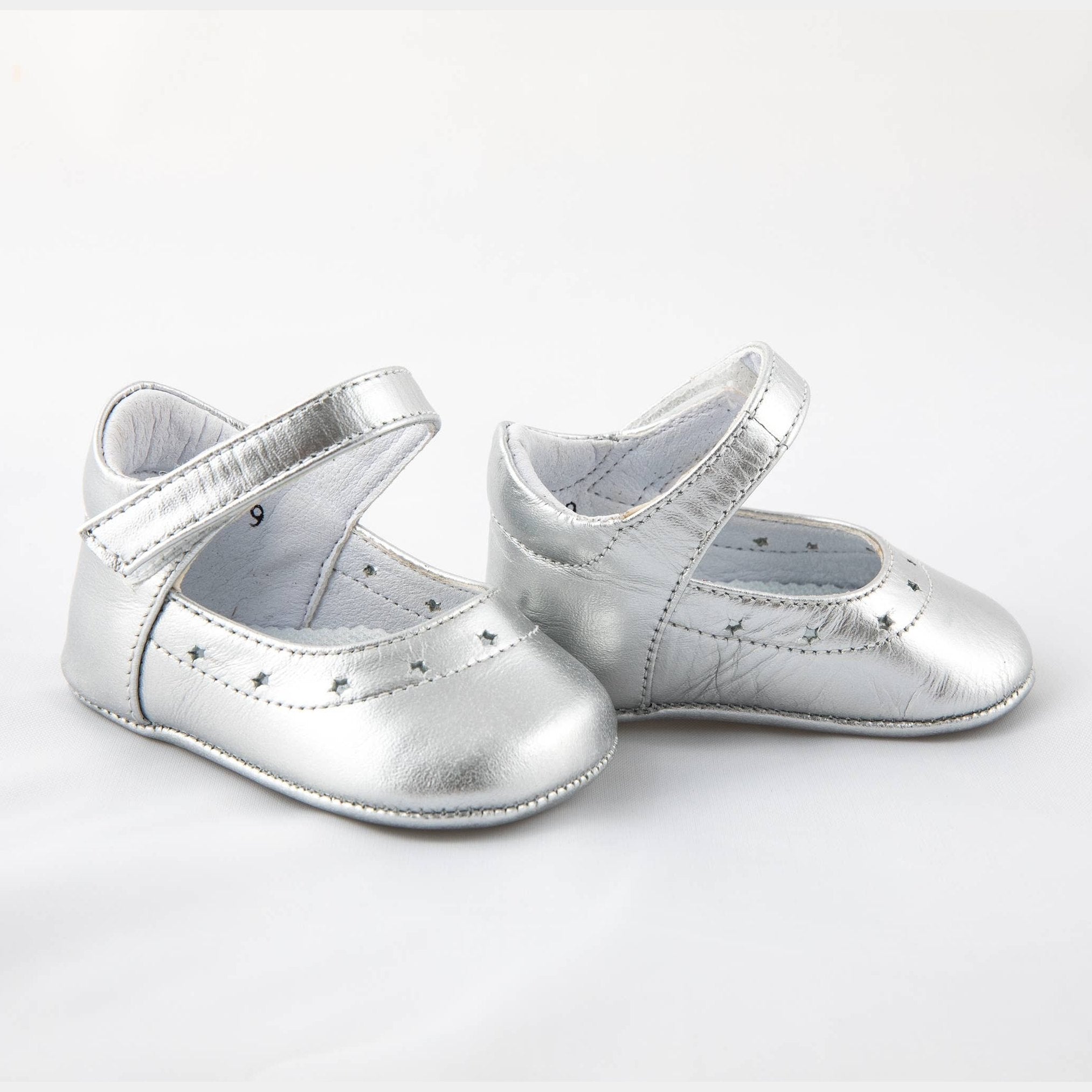 Jewel Girl Pre-Walker Baby Shoes – Silver