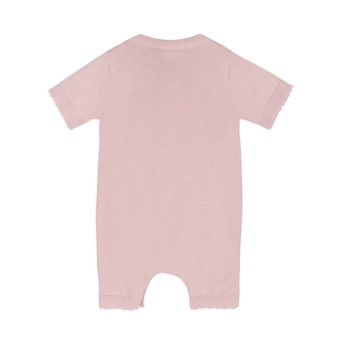 Furry Bunny Embroidered Baby Knit Romper Organic Cotton