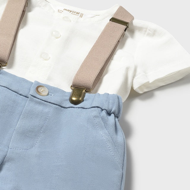 Baby Boy 2-Piece Linen Shorts Set