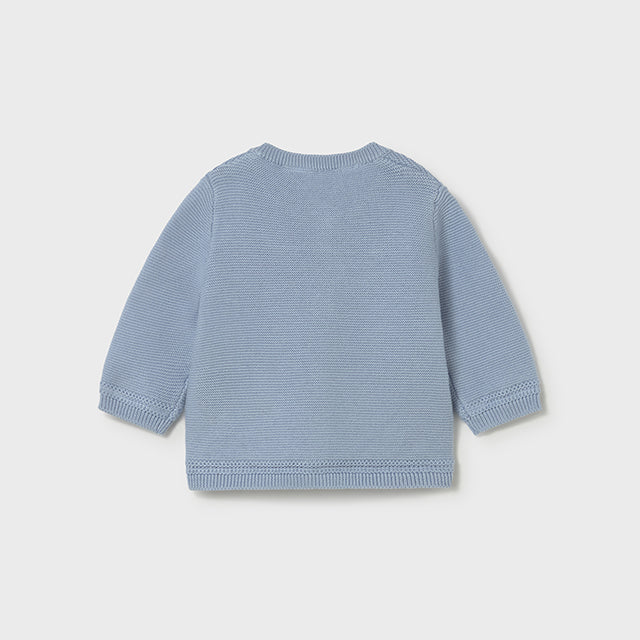 Baby Boy Light Blue Formal Knit Cardigan