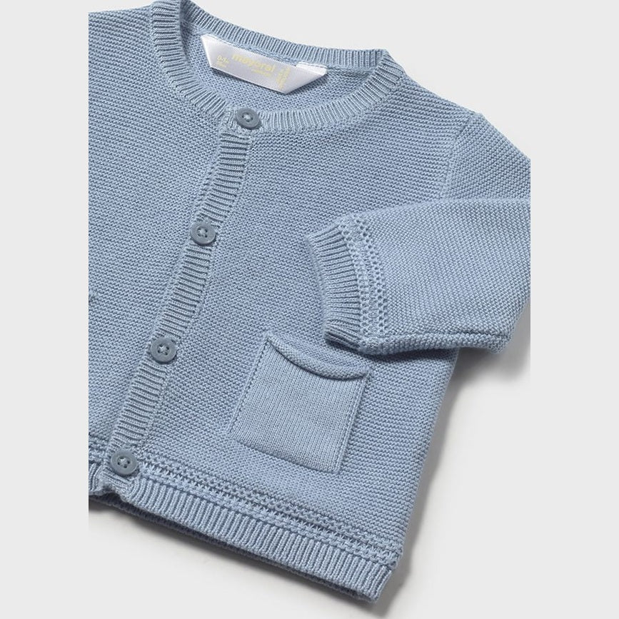 Baby Boy Light Blue Formal Knit Cardigan