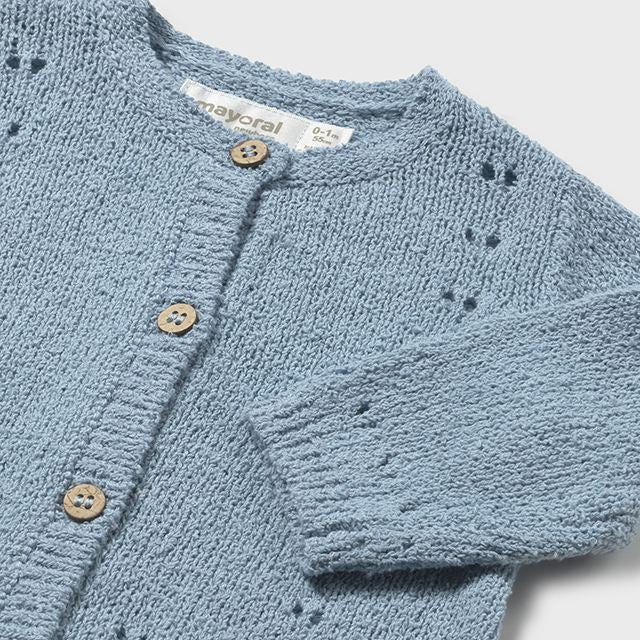 Lagoon Blue Knitted Cardigan