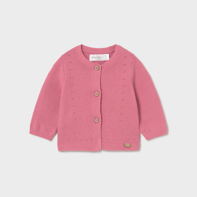 Baby Girl Pomegranate Knitted Cardigan