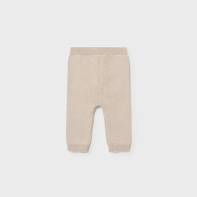 Baby Girl 3-Piece Beige Knit Cardigan Set