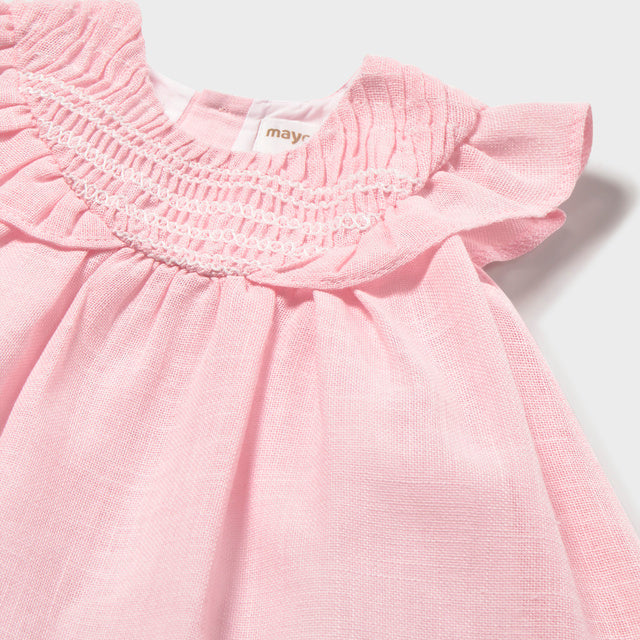 Baby Girl Rose Pink Smocked Dress