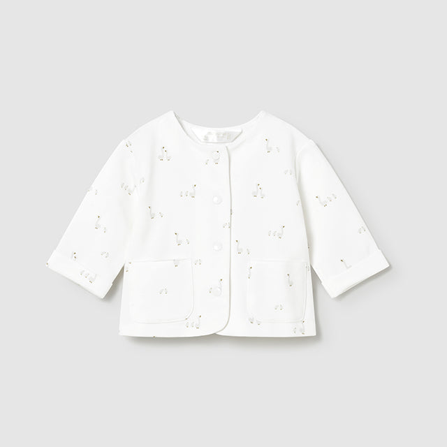 Infant Silver Grey Duck Print Tracksuit