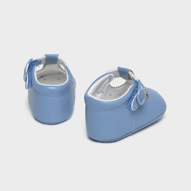 Baby Boy Light Blue T-Bar Shoes