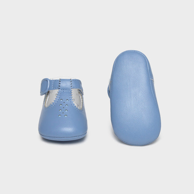 Baby Boy Light Blue T-Bar Shoes
