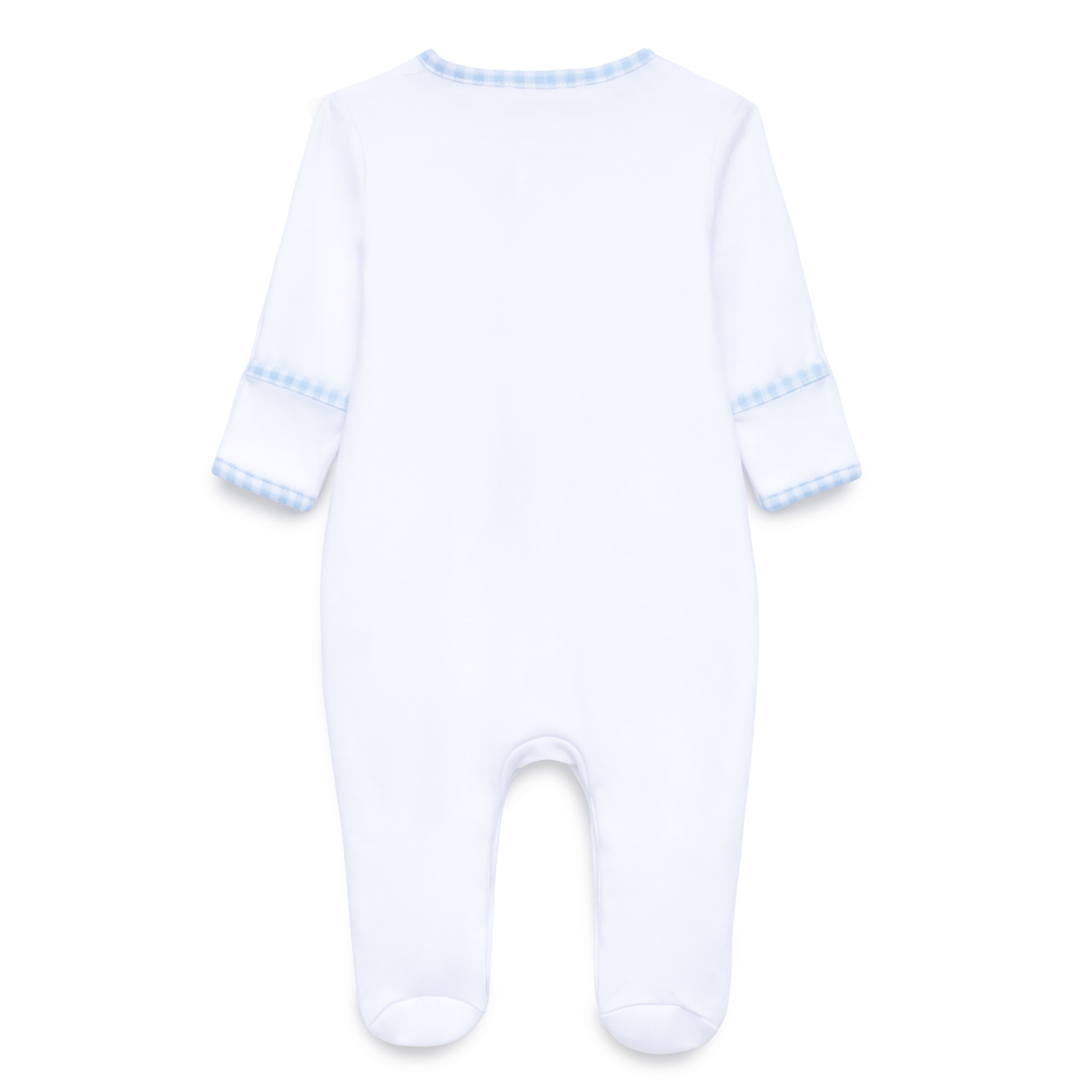Light Blue Baby Embroidered Duckling Sleepsuit