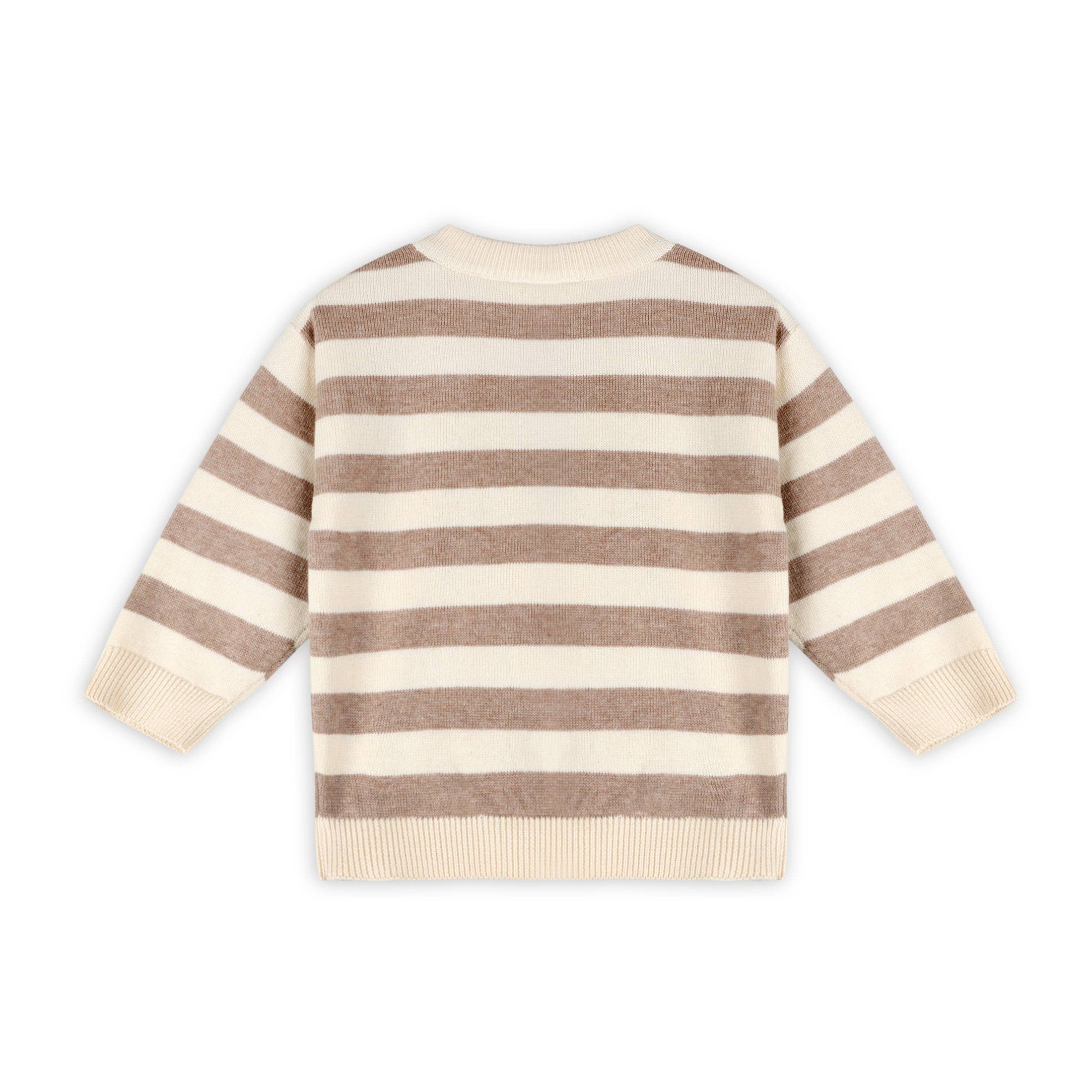 Lion Baby Knit Pullover & Pants - Oatmeal/Beige