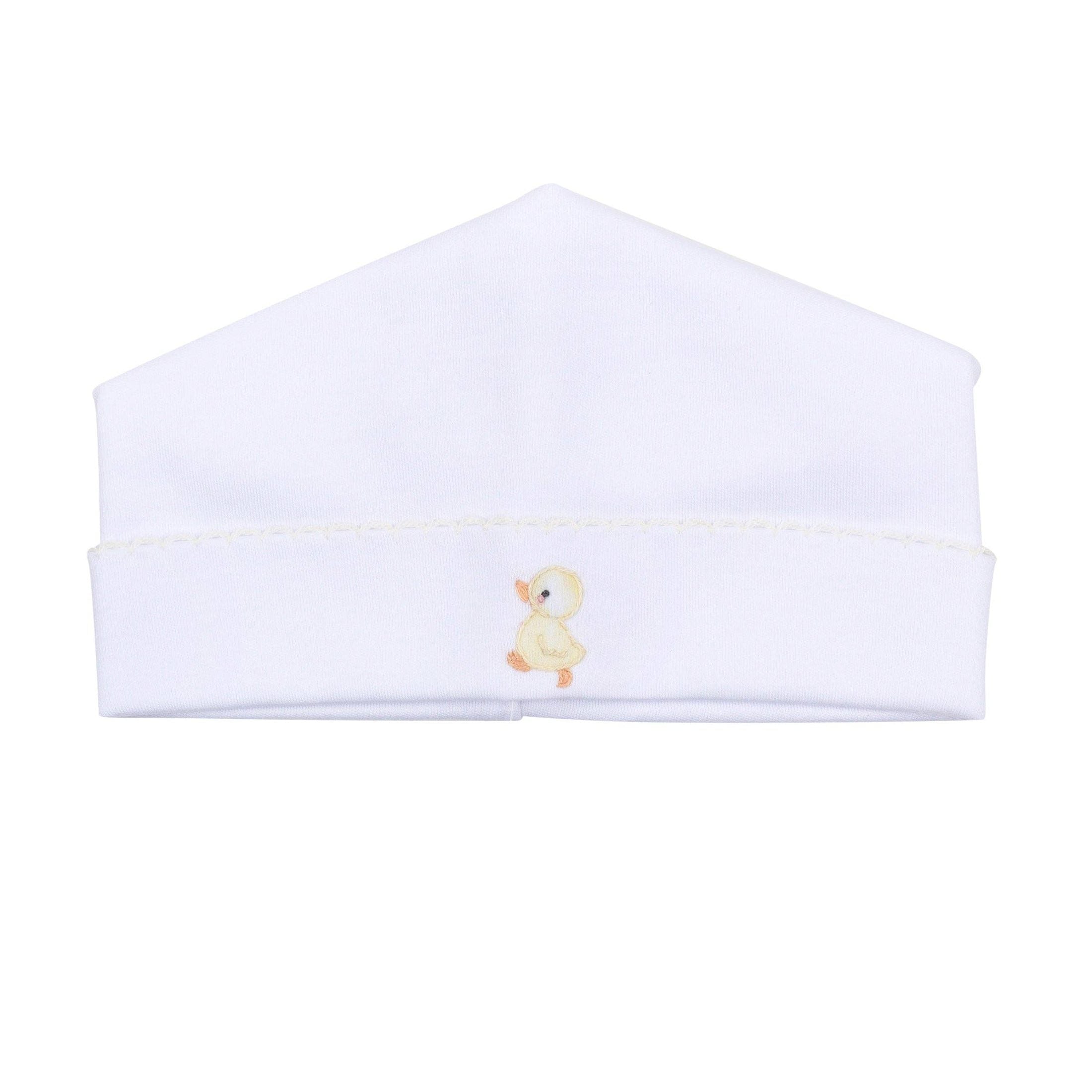 Downy Ducklings Embroidered Hat: Newborn
