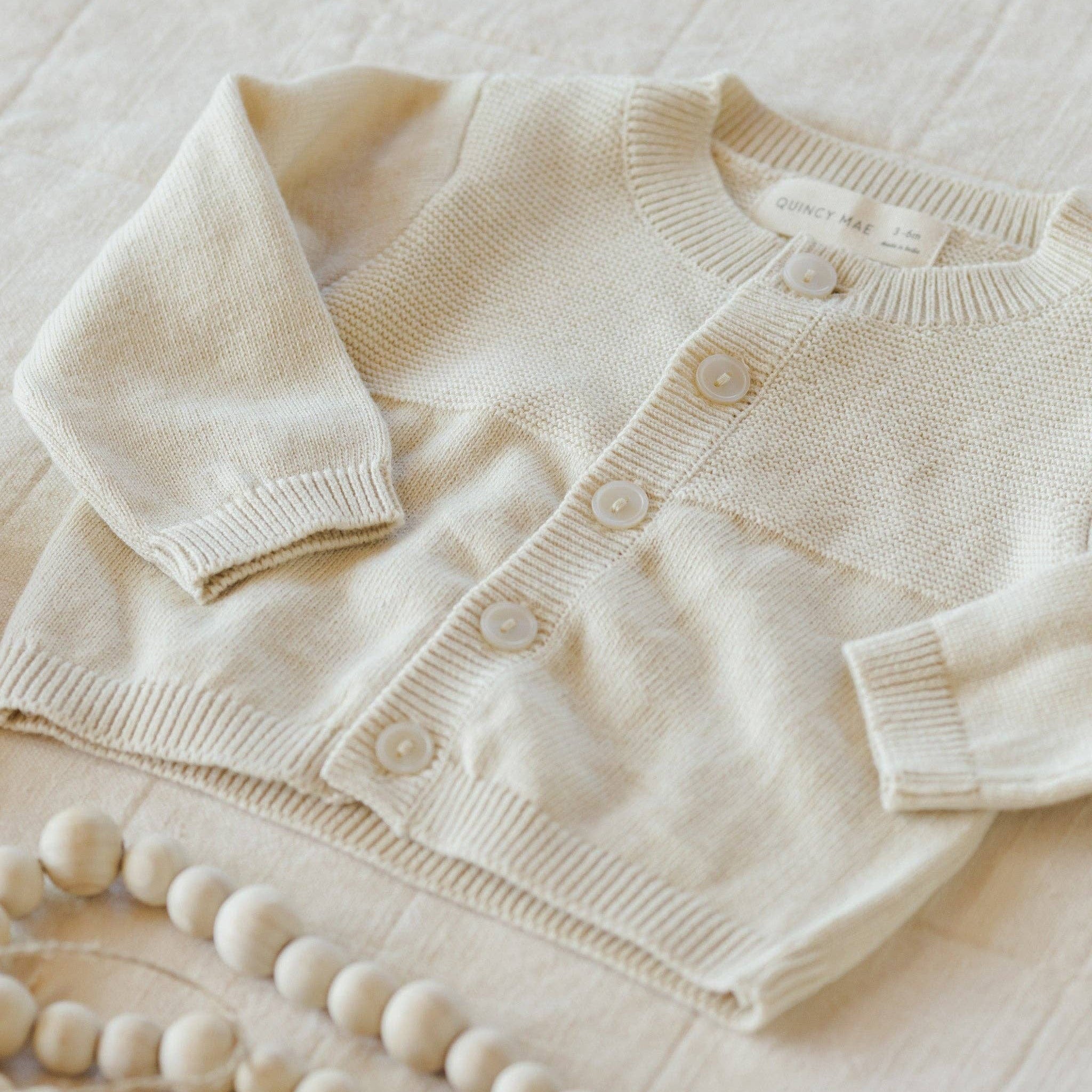 Baby 2-Piece Cream Fine-Knit Set