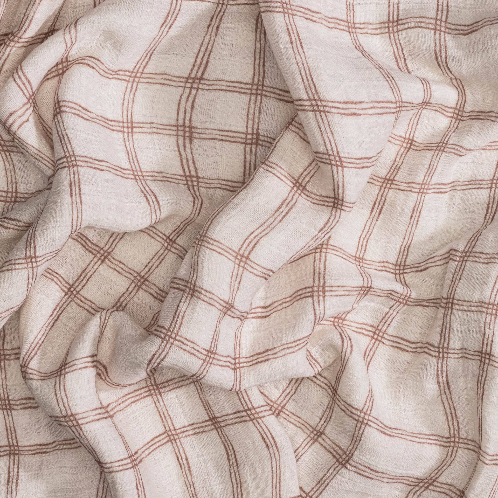 Charlie 2-pc. Farmhouse Goose/Check Swaddle Set