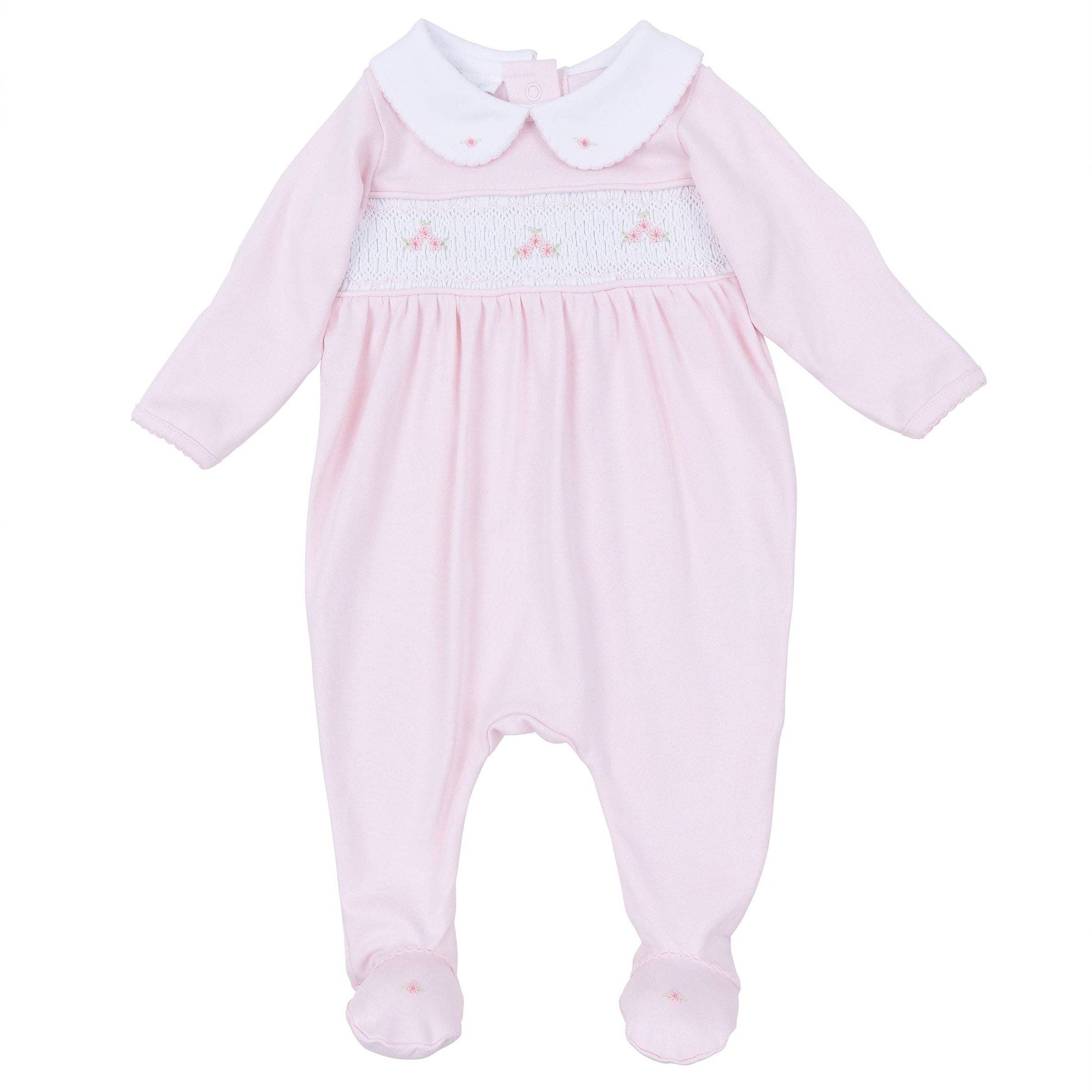 Pink Willow's Classics Smocked Footie