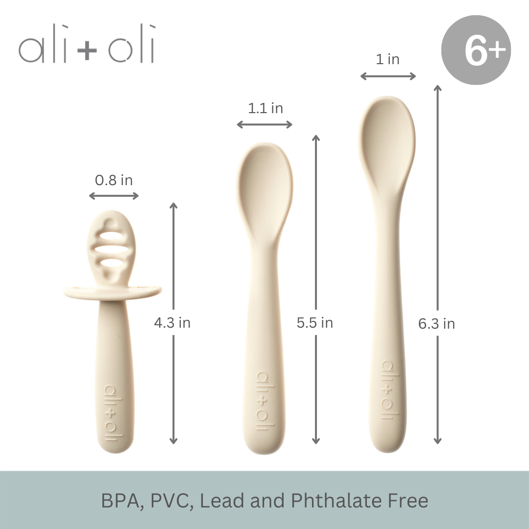 Coco Ali+Oli 3-Piece Multi-Stage Baby Spoon Set for 6m+