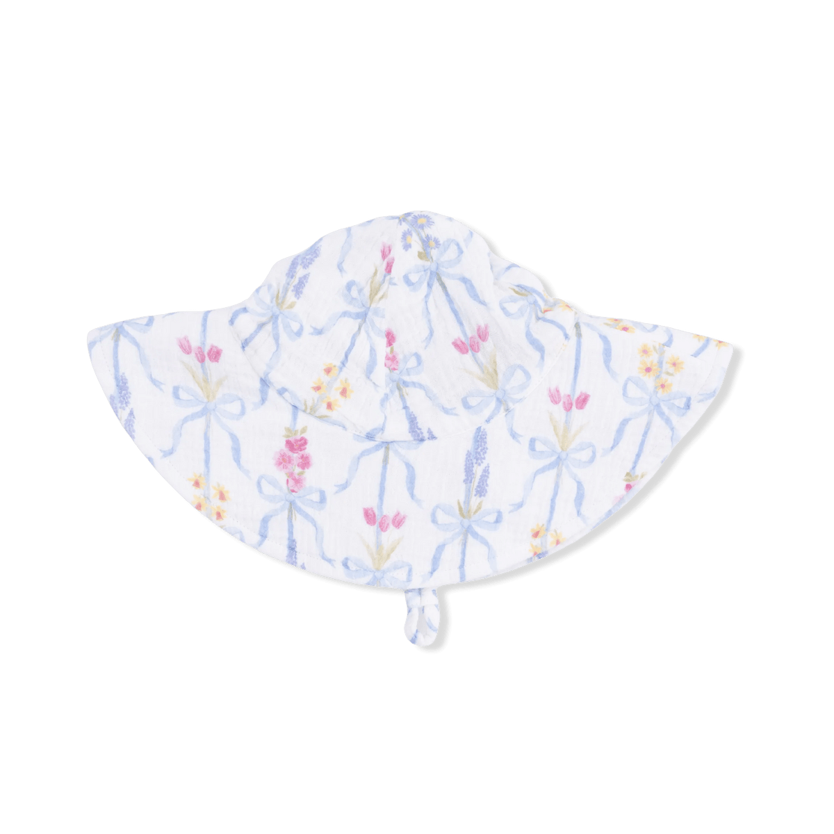Wide Brim Sun Hat Ribbon Bouquets