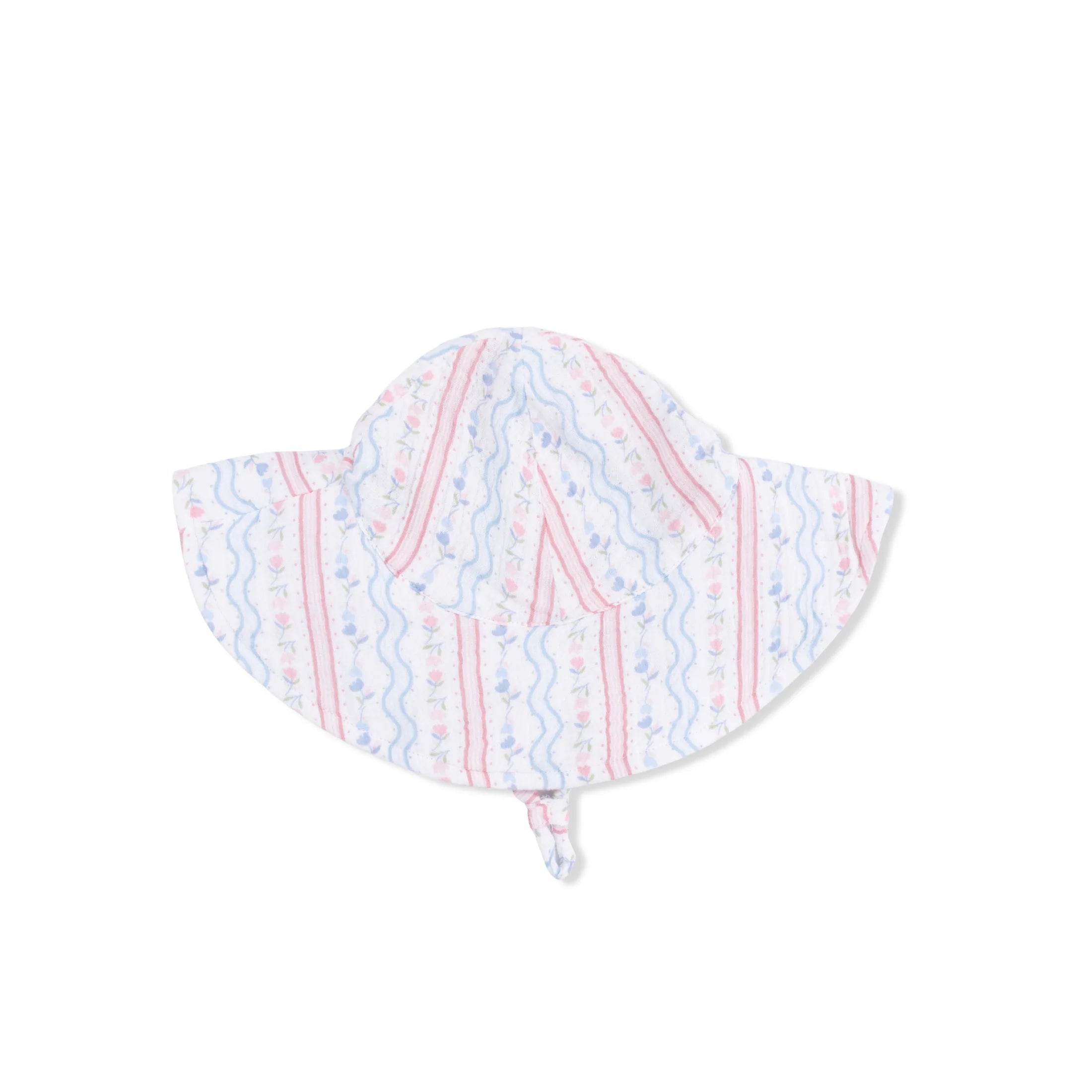 Baby Tulip Stripe Wide Brim Sun Hat