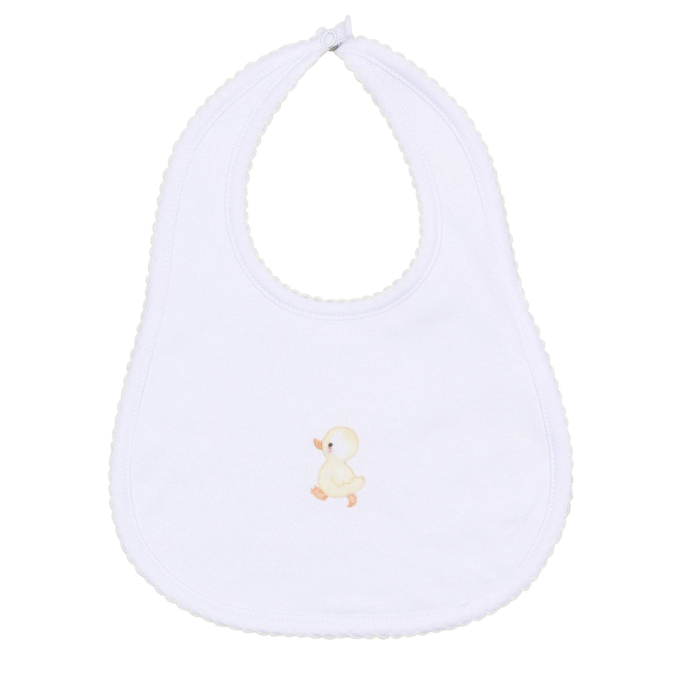 Downy Ducklings Embroidered Bib