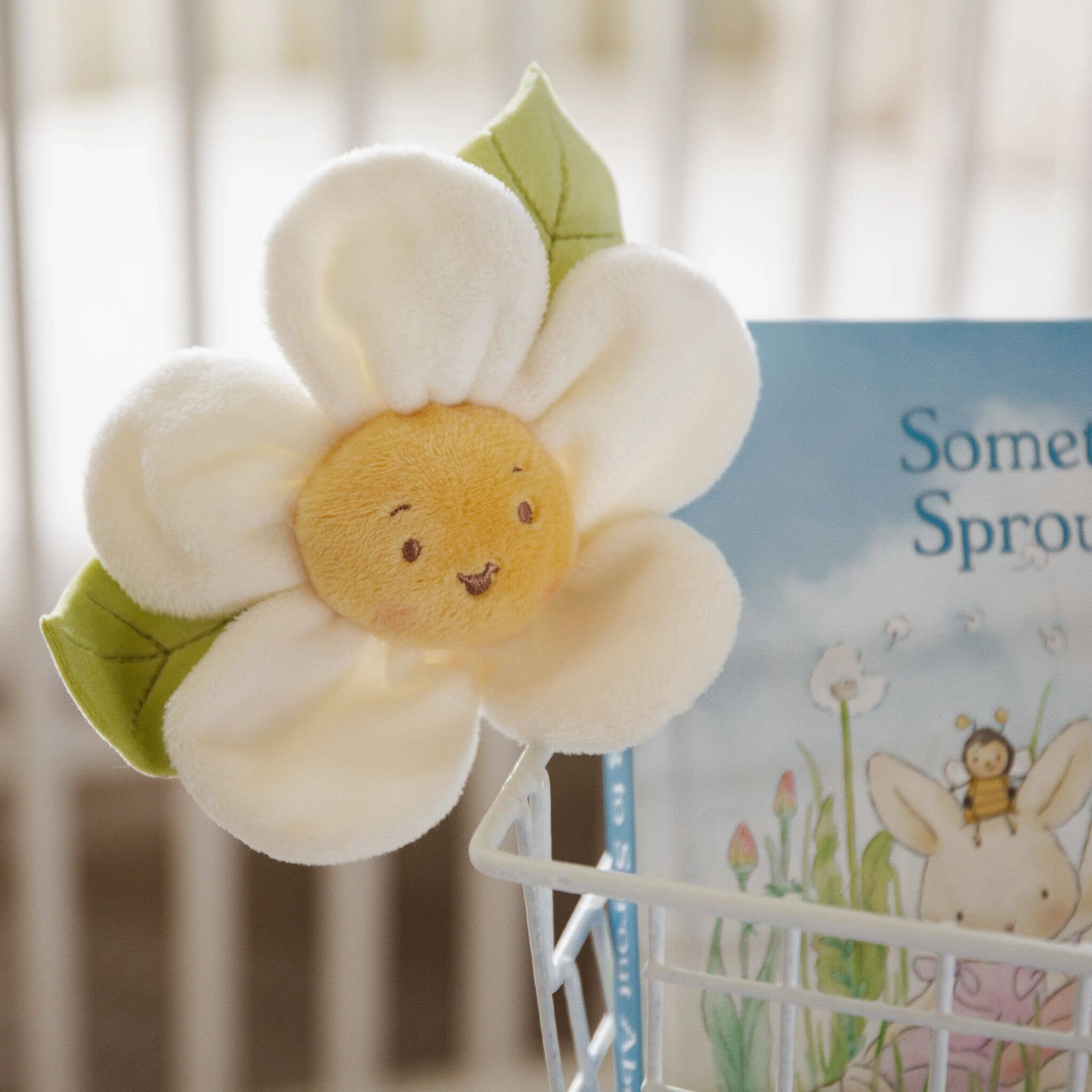 Plush Flower Stem - White