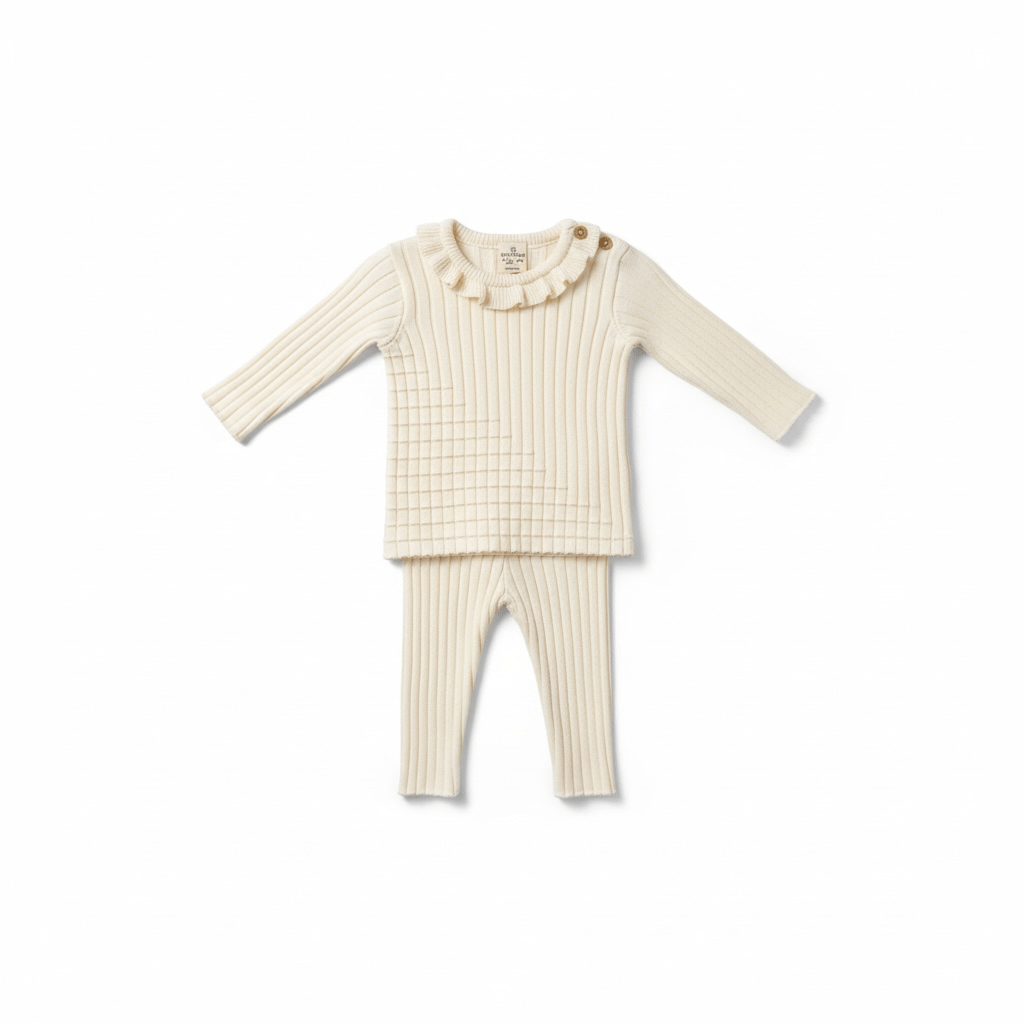 Baby Ivory 2-Piece Cotton Knit Set