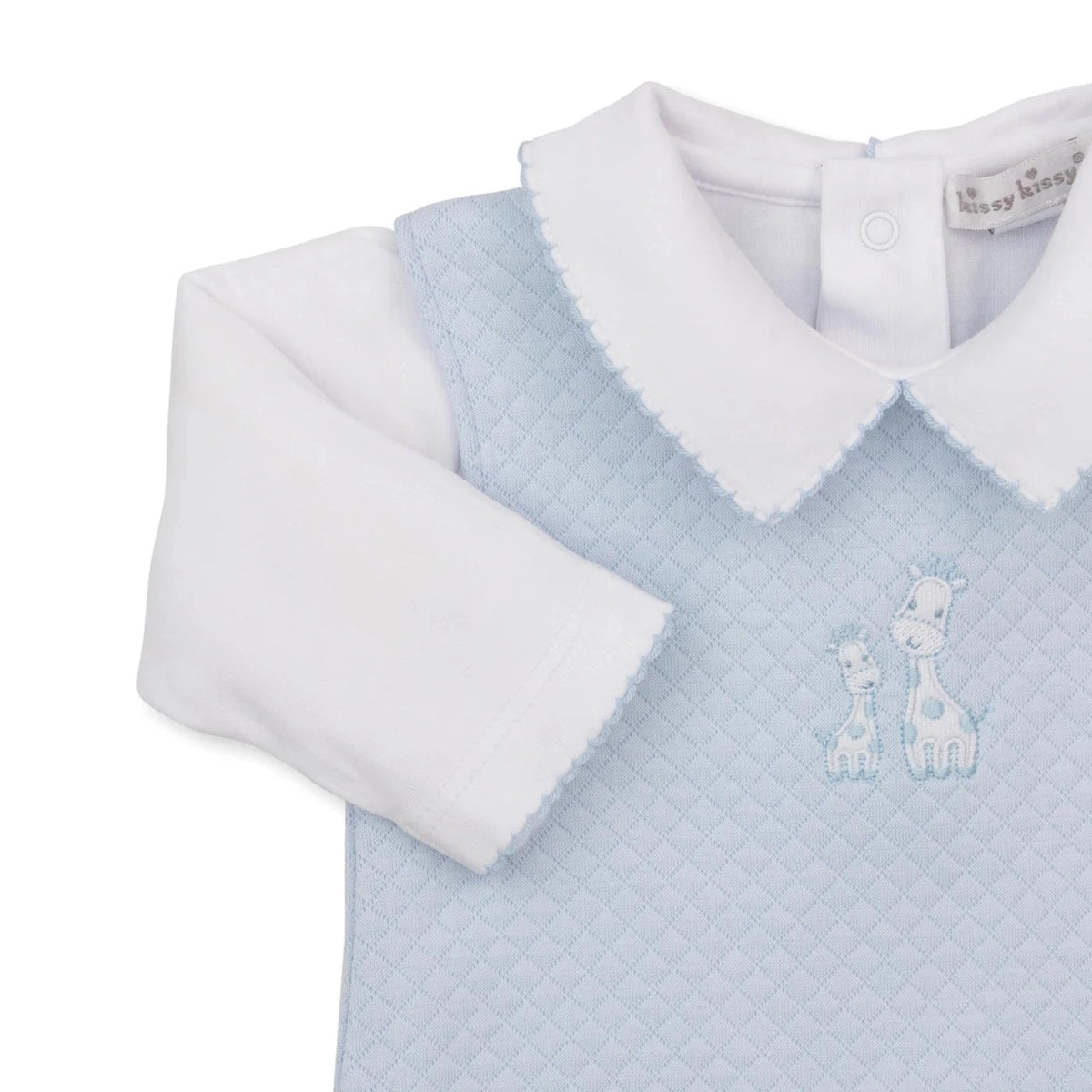Jacquards Light Blue & White Overall Set