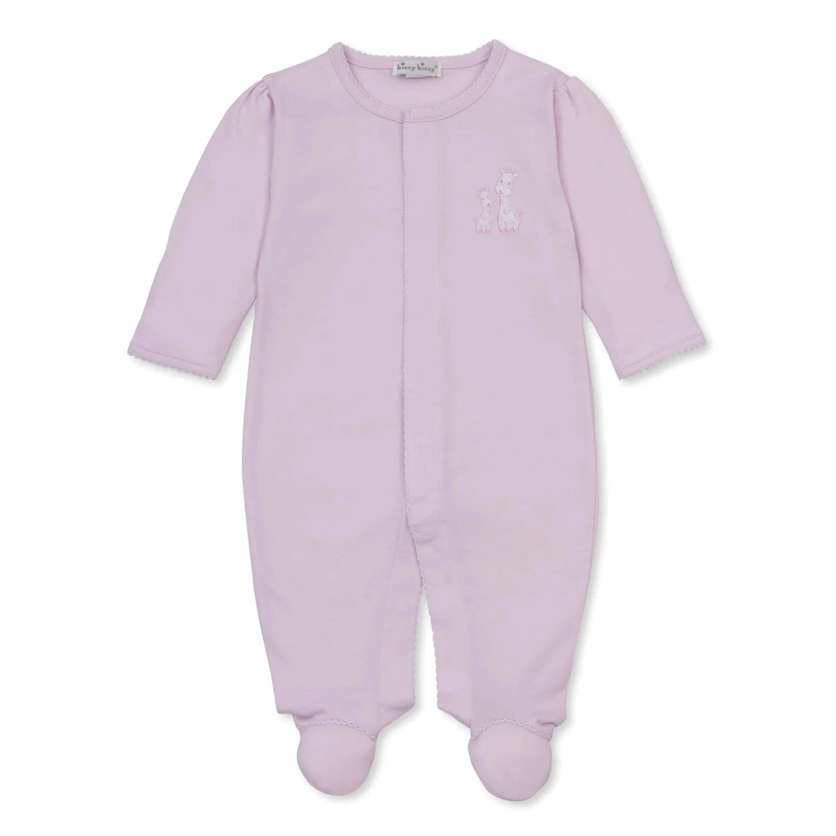 Giraffe Laughs Pink Baby Footie