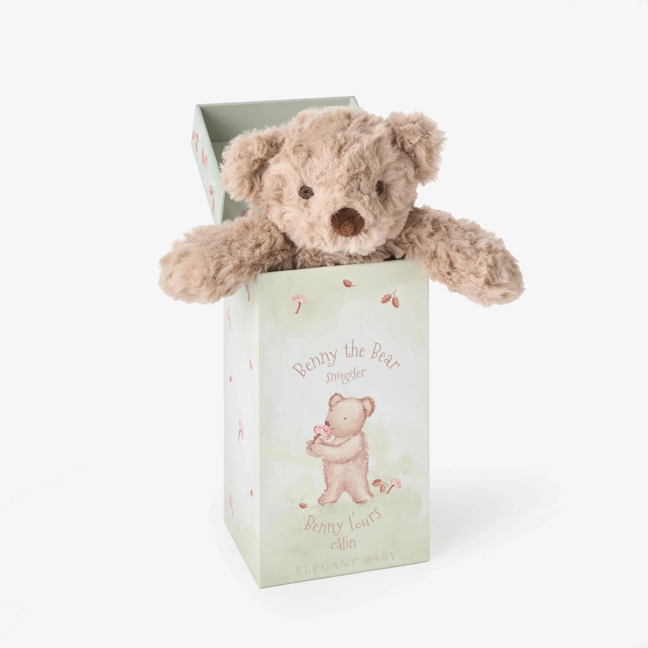 Bear Snuggler Baby Security Blanket Gift Box