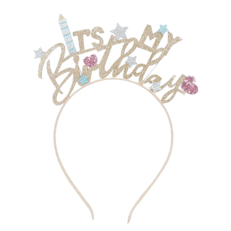 Tiara Headband It's My Birthday | Golden Drizzle