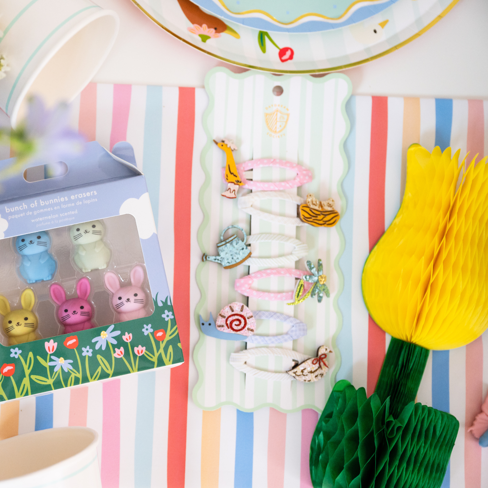 Silly Goose Garden Hair Clip Set