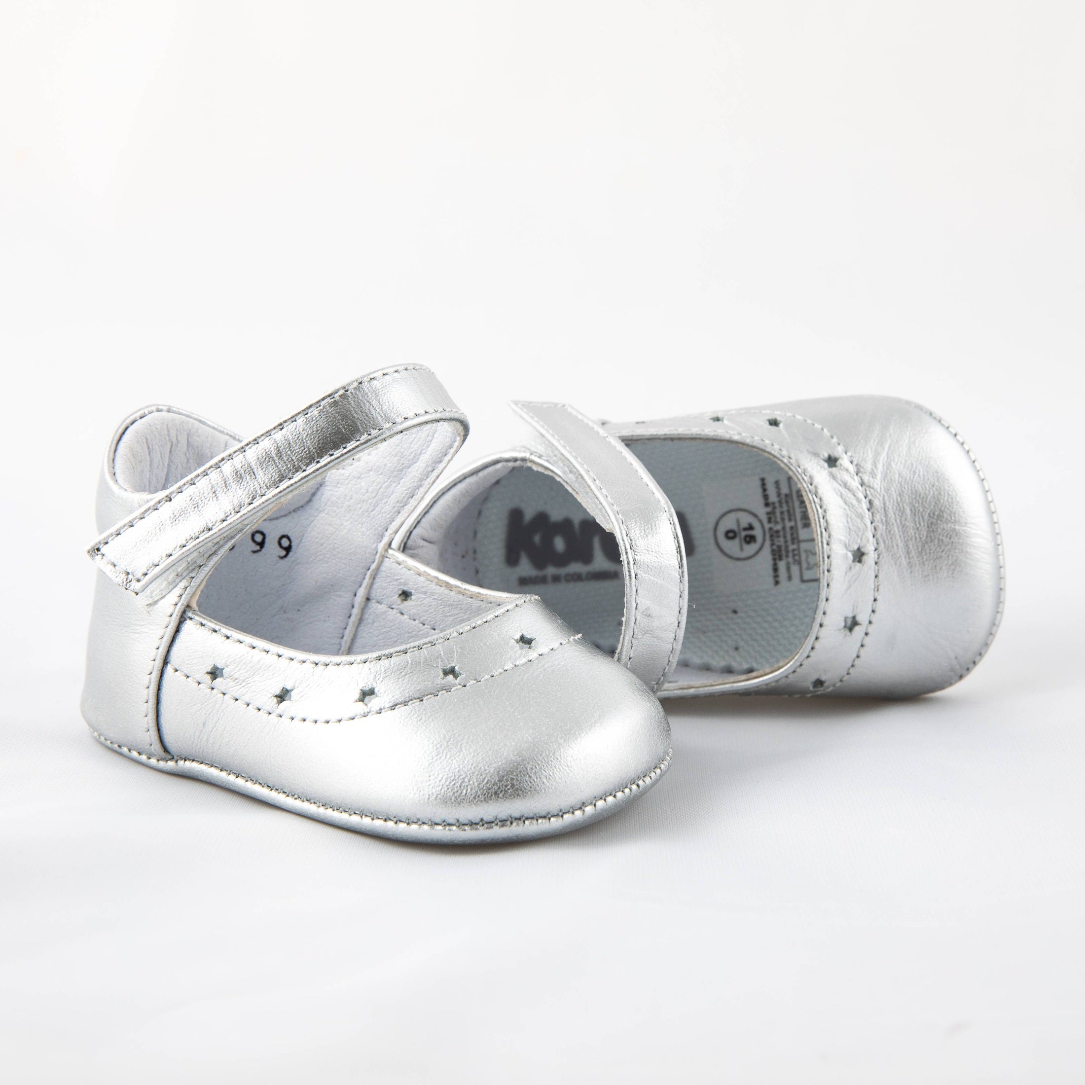 Jewel Girl Pre-Walker Baby Shoes – Silver