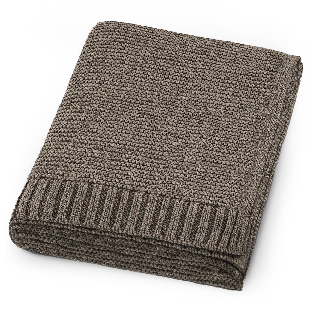 Cream Soft Cotton Bubble Knit Baby Stroller Blanket