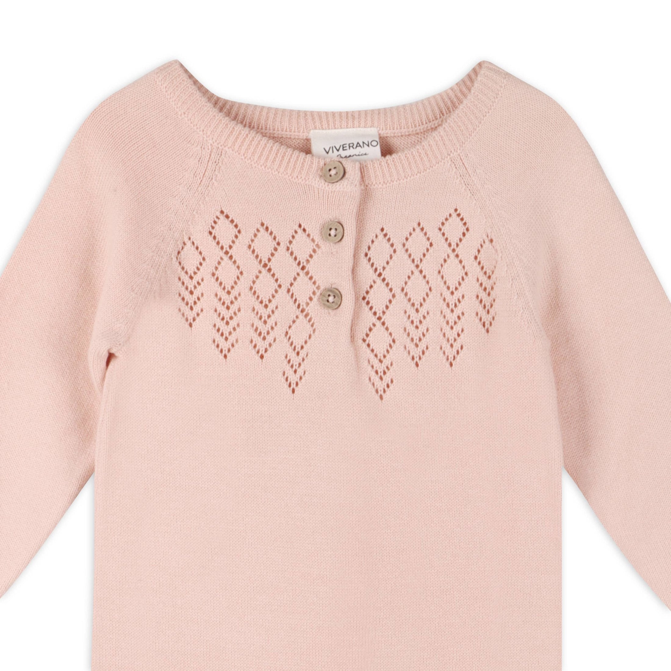Organic Cotton Rosewood Pink Baby Jumpsuit