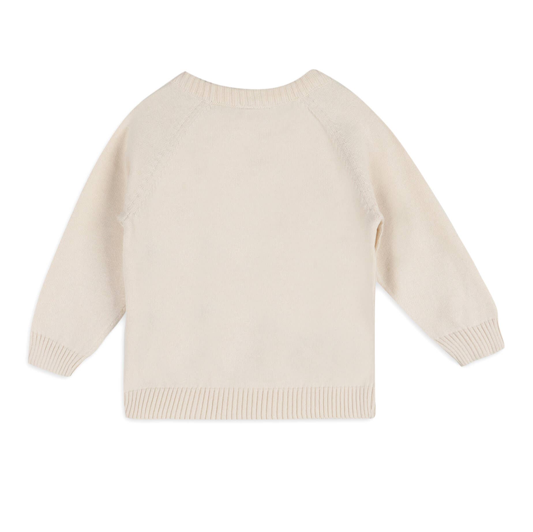 Cream Milan Knit Baby Kangaroo Pocket Pullover