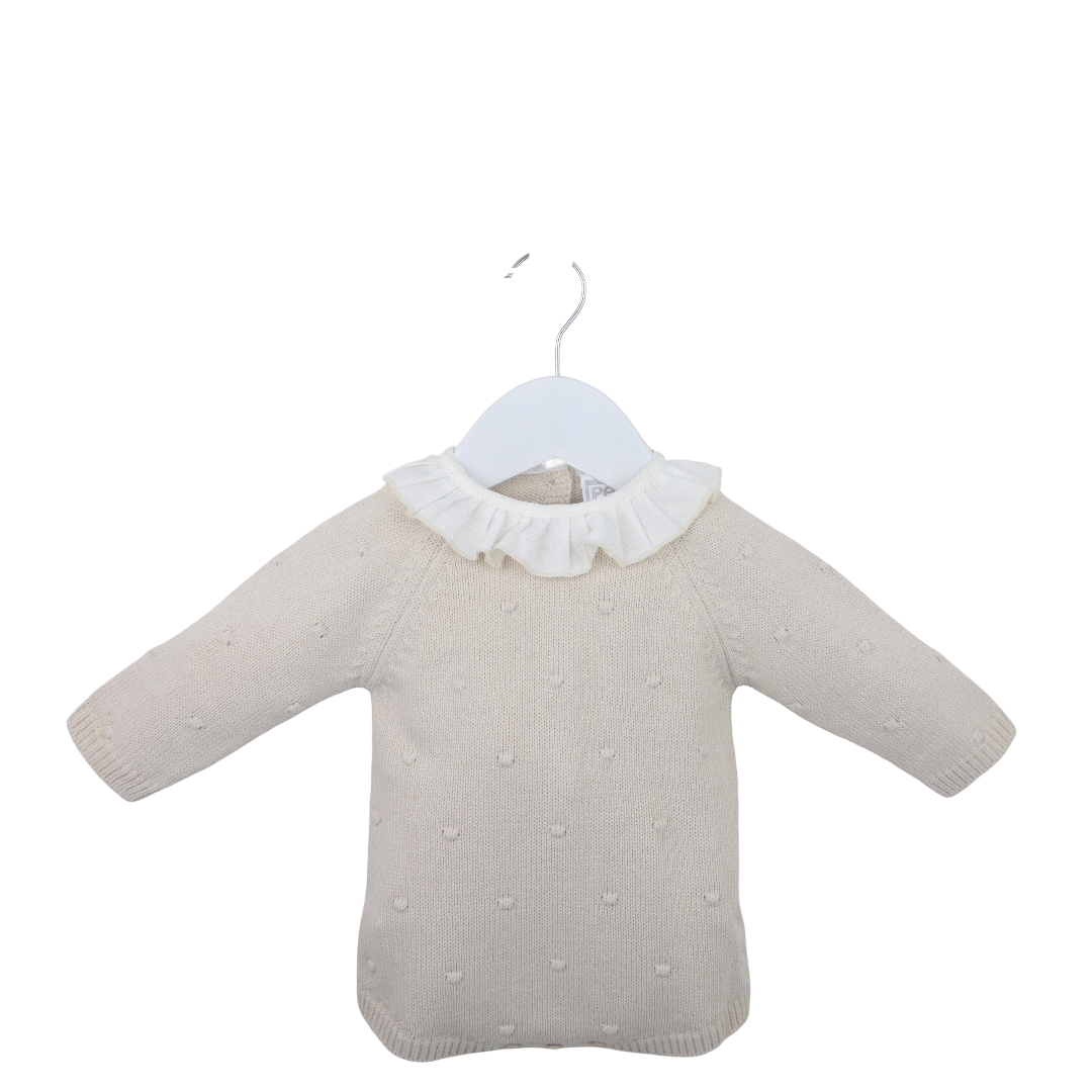Cream Baby Girl Knit Sweater